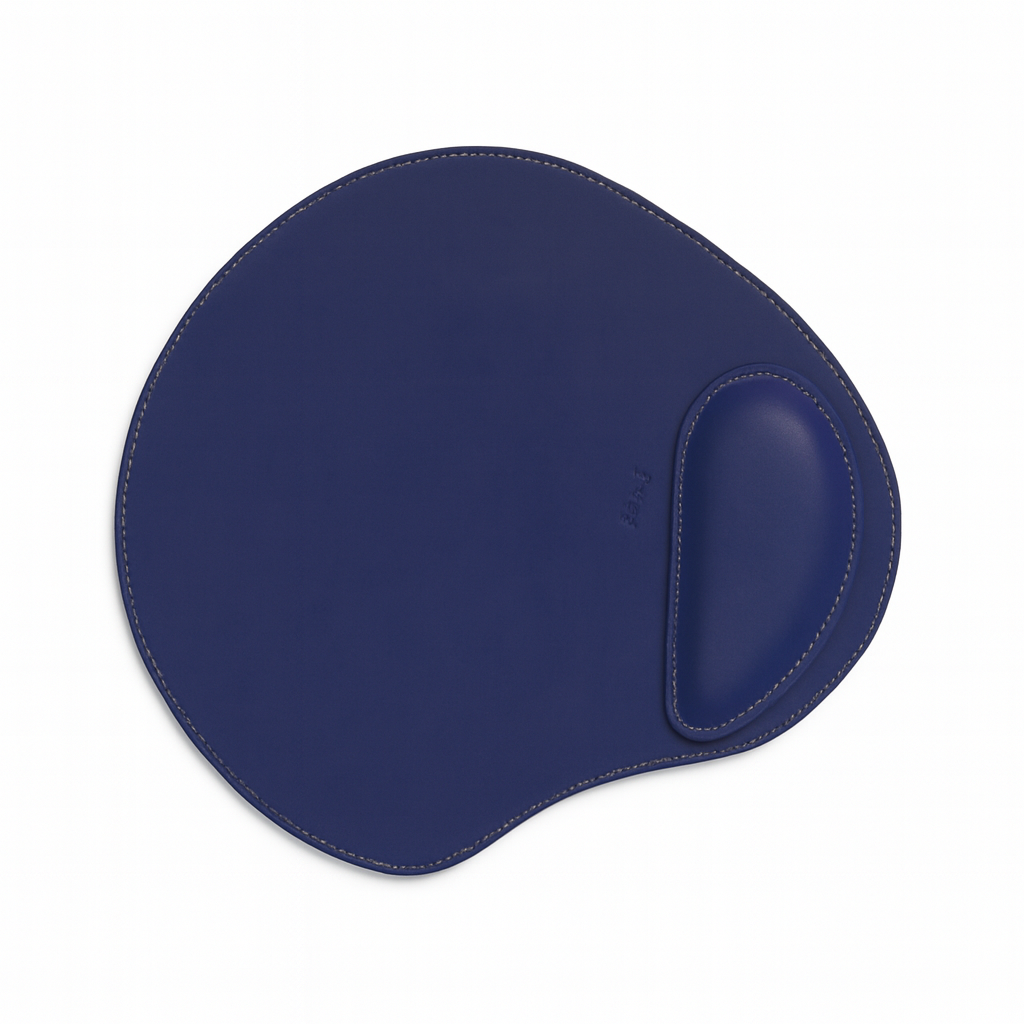 Tapis de souris ergonomique bleu – Confort et élégance au bureau