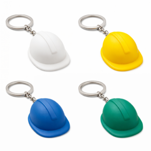 Porte-clés format casque en silicone