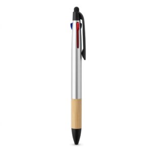 Stylo 3 couleurs noir bleu et rouge