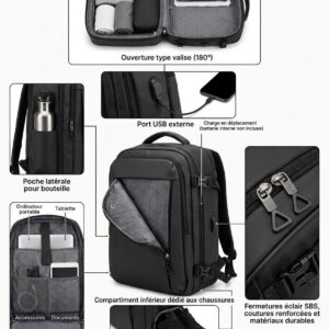 Sac à dos de voyage Élégance