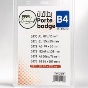 Porte Badge B4 97x135mm