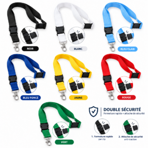 Fil pour badge double sécurité