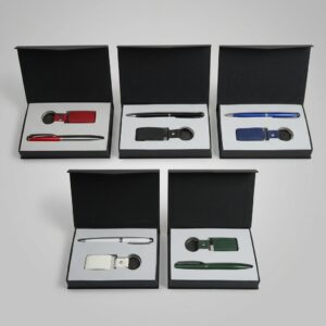 Coffret cadeau premium Stylo luxueux et Flashdisk USB similicuir